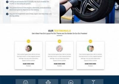 DIVI Mechanic Layout