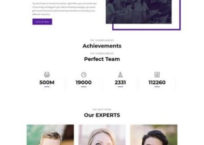 Divi Advertising Agency Layout
