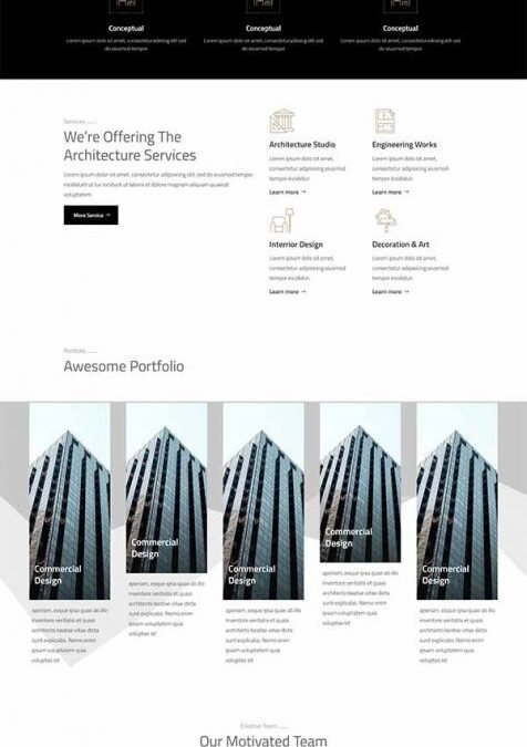 Divi Architect Layout