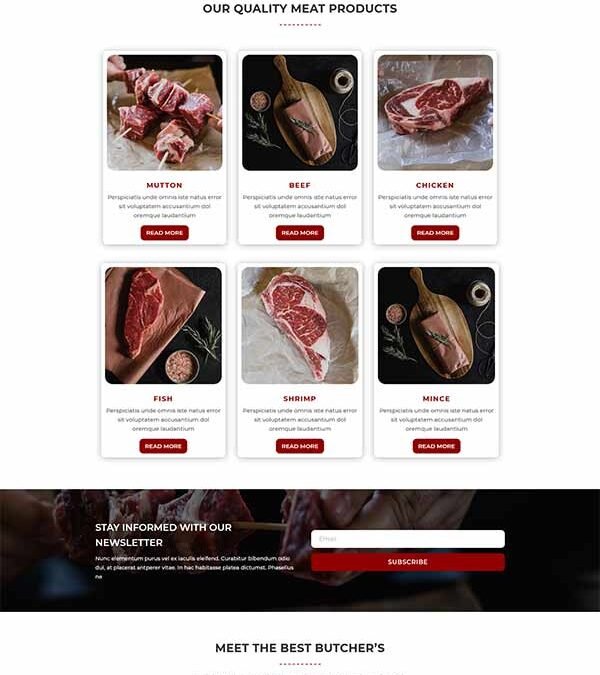 Divi Butcher Layout