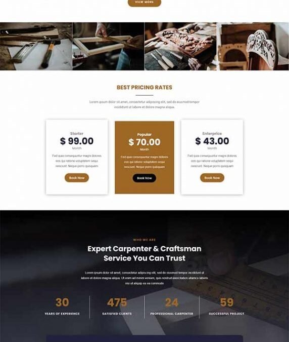 Divi Carpenter Layout