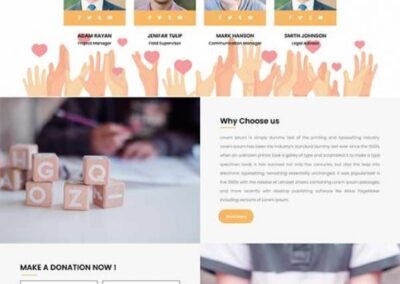 Divi Charity One Page Layout
