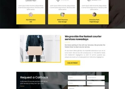 Divi Delivery Service Layout