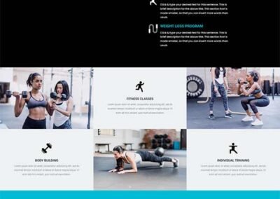 Divi Fitness Gym Layout