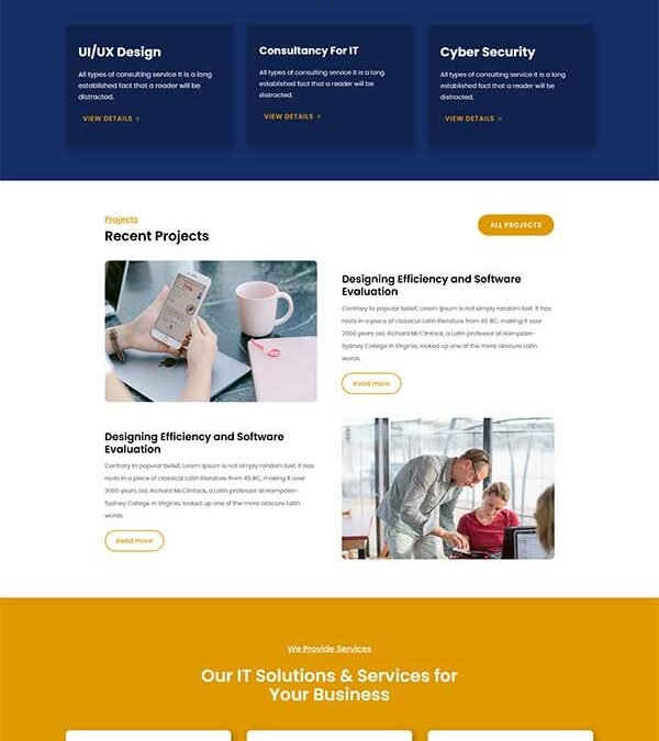 Divi IT Service Layout