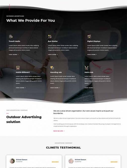 Divi Marketing Agency Layout