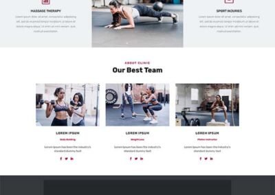 Divi Physiotherapy Layout