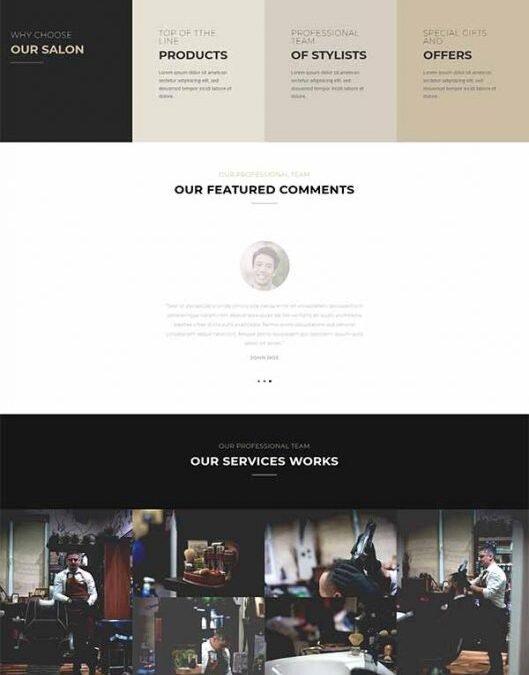 Divi Salon Layout