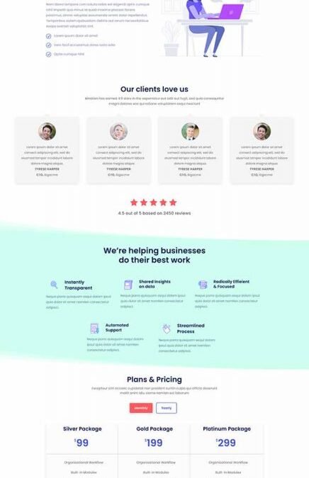 Divi Startup Agency Layout