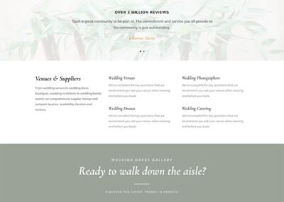 Divi Wedding Engagement Layout